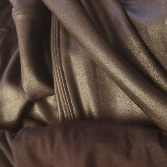 Spanx High Waisted Moto Faux Leather Leggings M - Picture 4 of 7